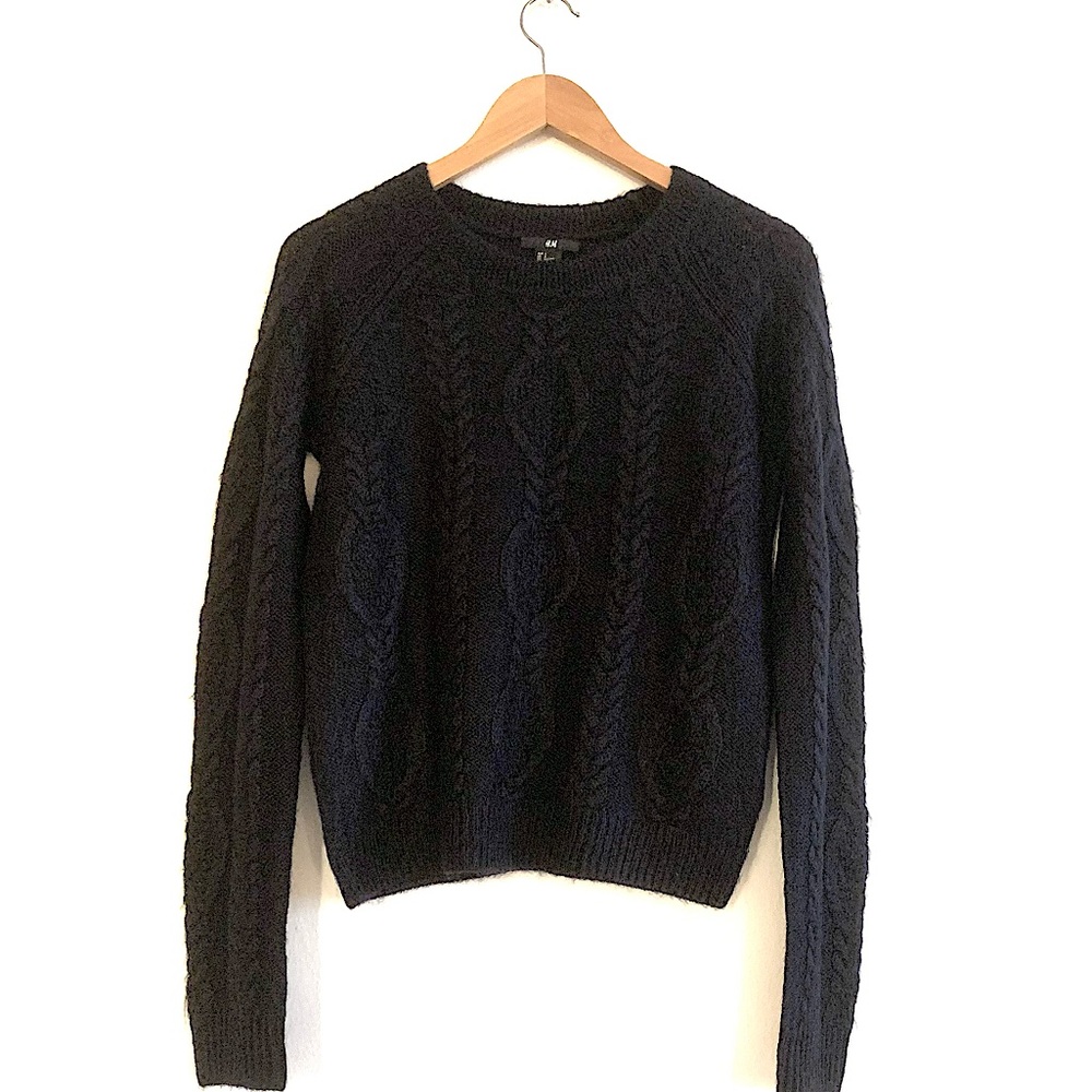 H & M - Crew Neck Cable Knit Sweater!